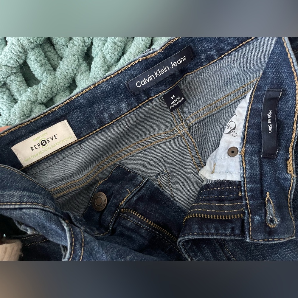 Calvin Klein Jeans Dark Blue Denim - Picture 3 of 7